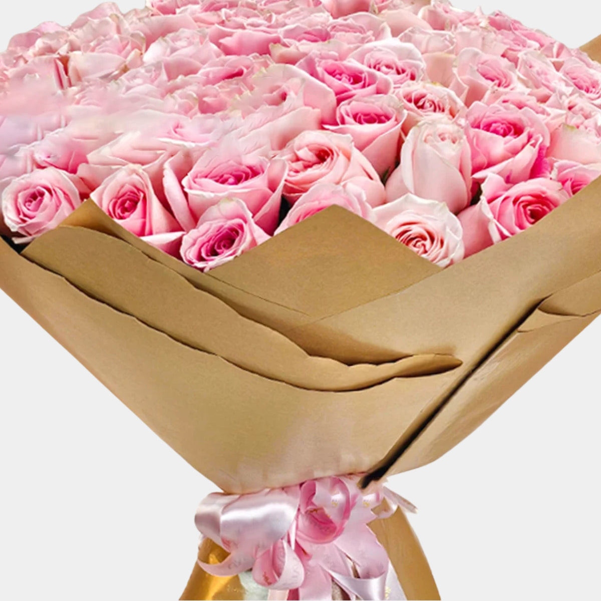 Bouquet of 100 Pink Roses