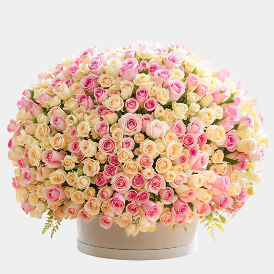 Pink Rose Splendor Flower Box