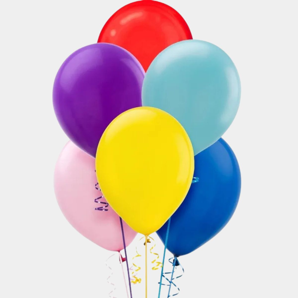 6 Mix Colorful Birthday Helium Balloon