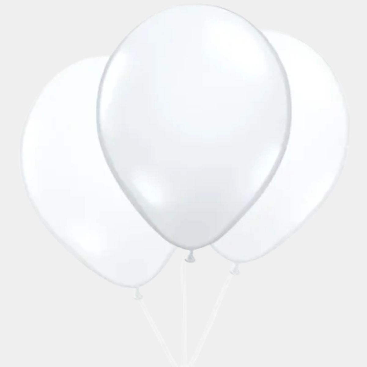 Classic 3pcs White Party Balloons
