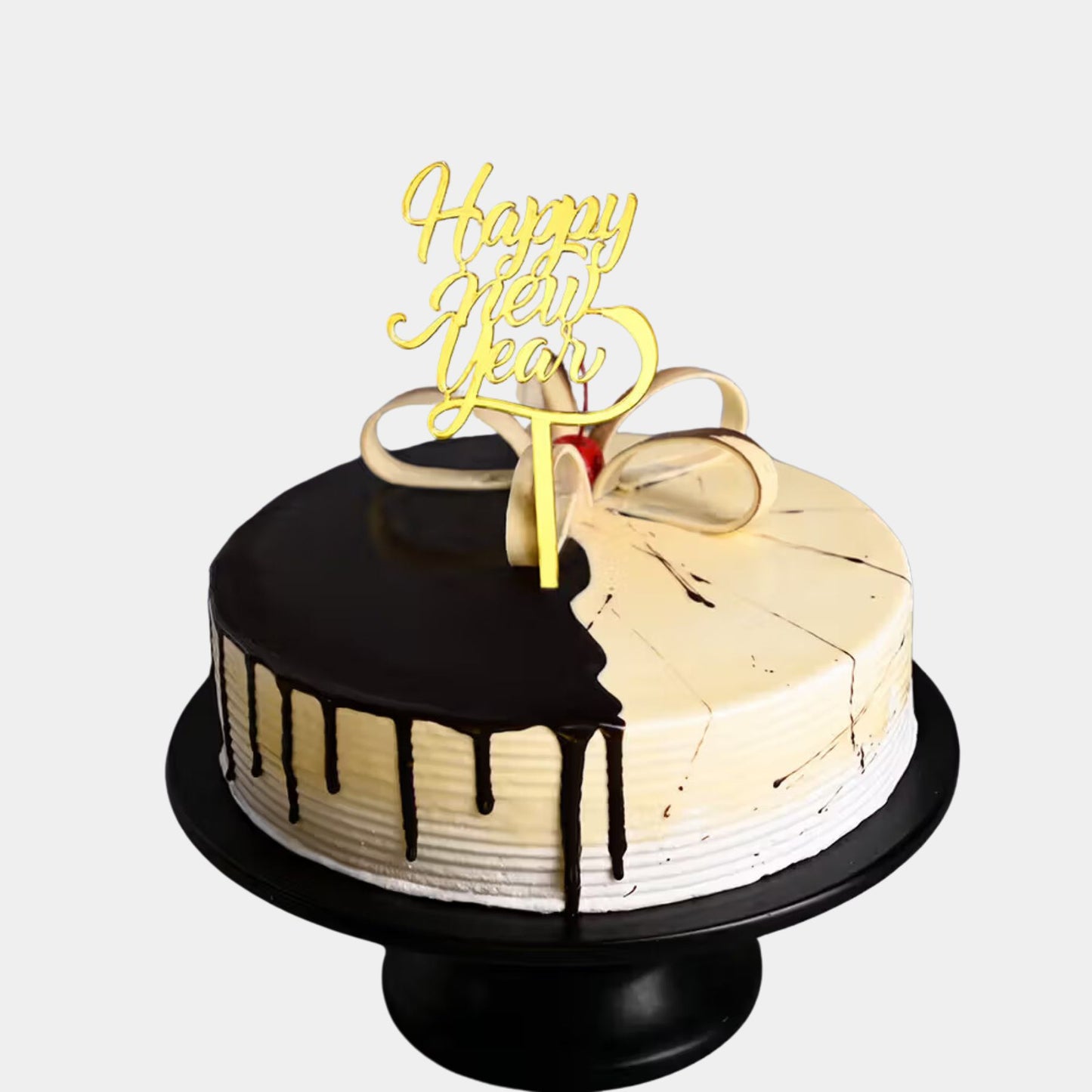 Dripping Choco Vanilla HNY Cake
