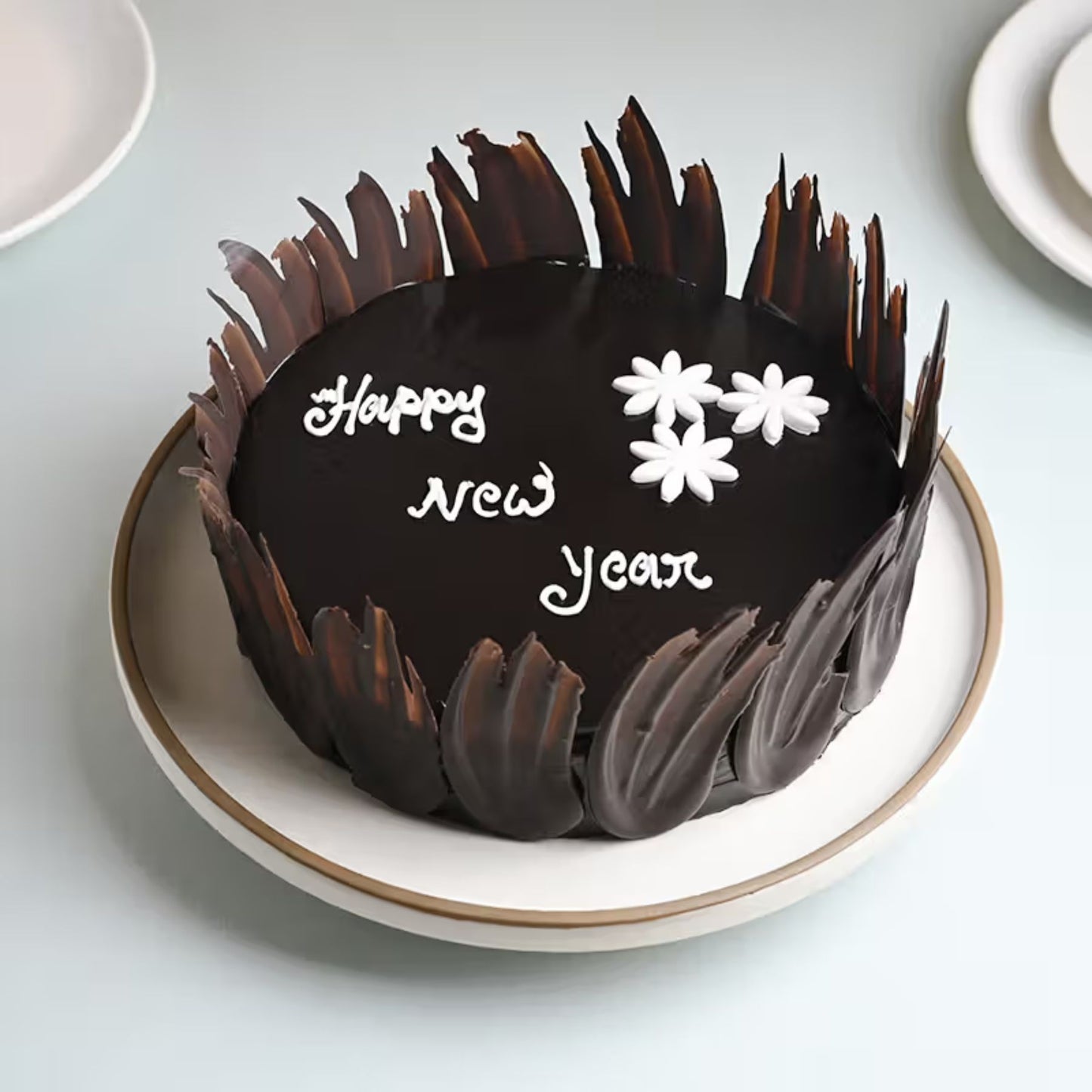 كعكة الشوكولاتة الرائعة للعام الجديد