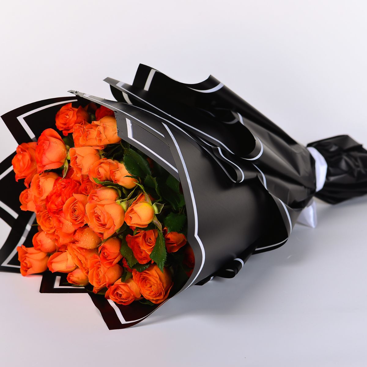 Orange Baby Roses Bouquet