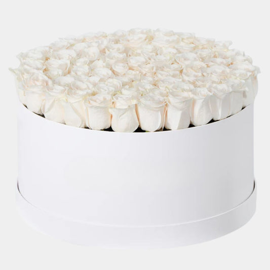 White Roses Flower Box