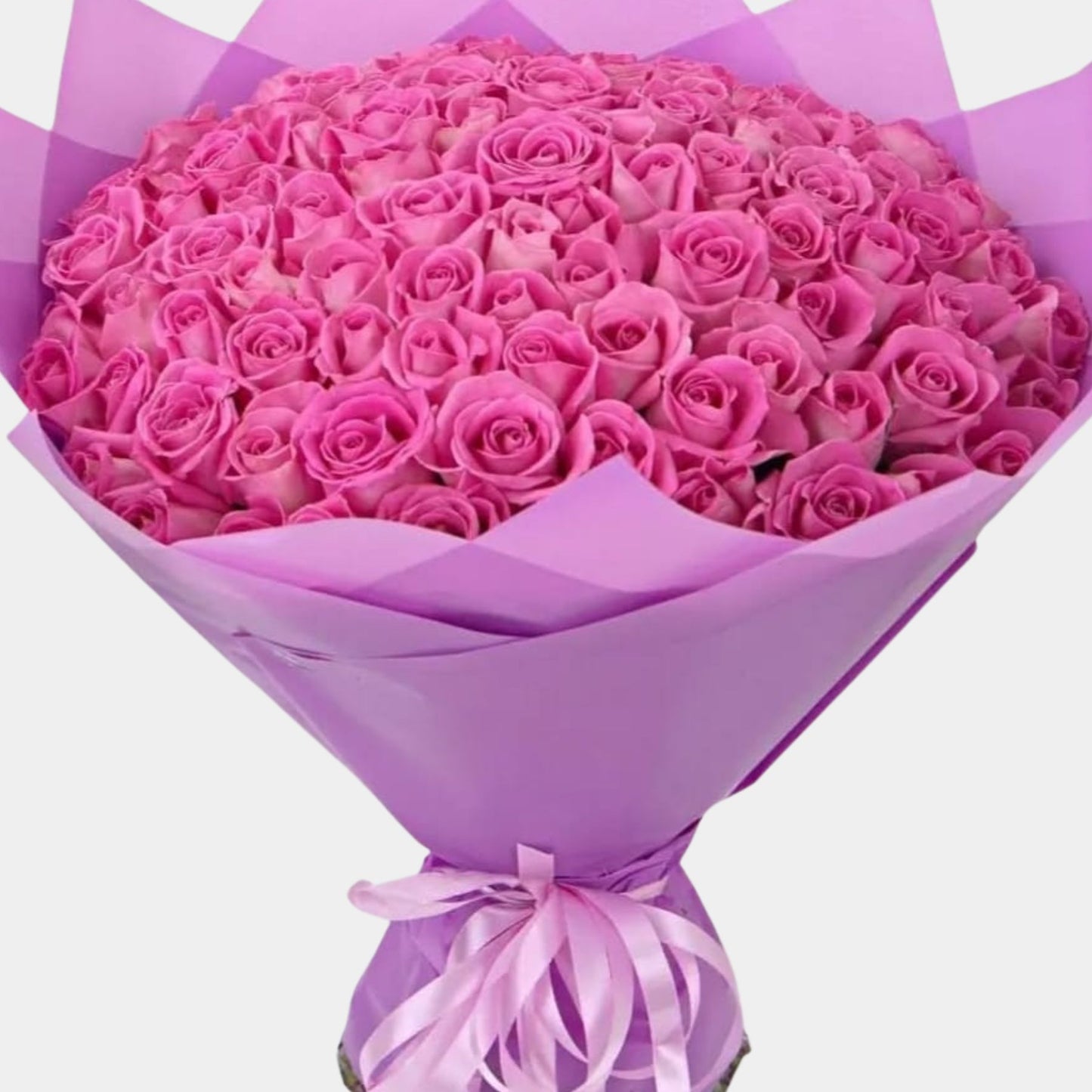 100 Luxury Pink Roses