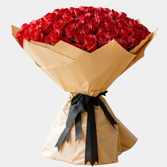 Bouquet of Classic 100 Red  Roses