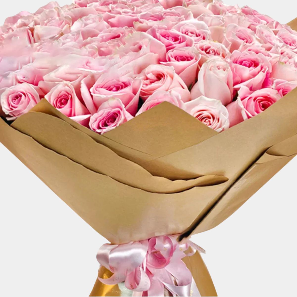 200 Luxury Pink Roses Bouquet