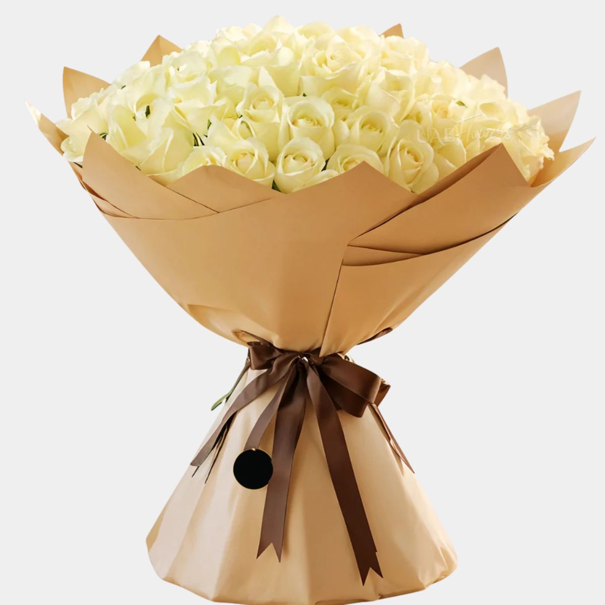 200 Luxury White Roses Bouquet