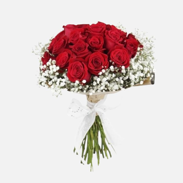 20 Red Roses Bouquet | FloraKuwait.com