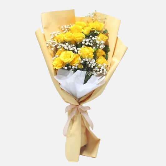 20 Yellow Roses Bouquet