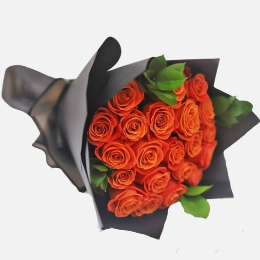 25 Orange Roses