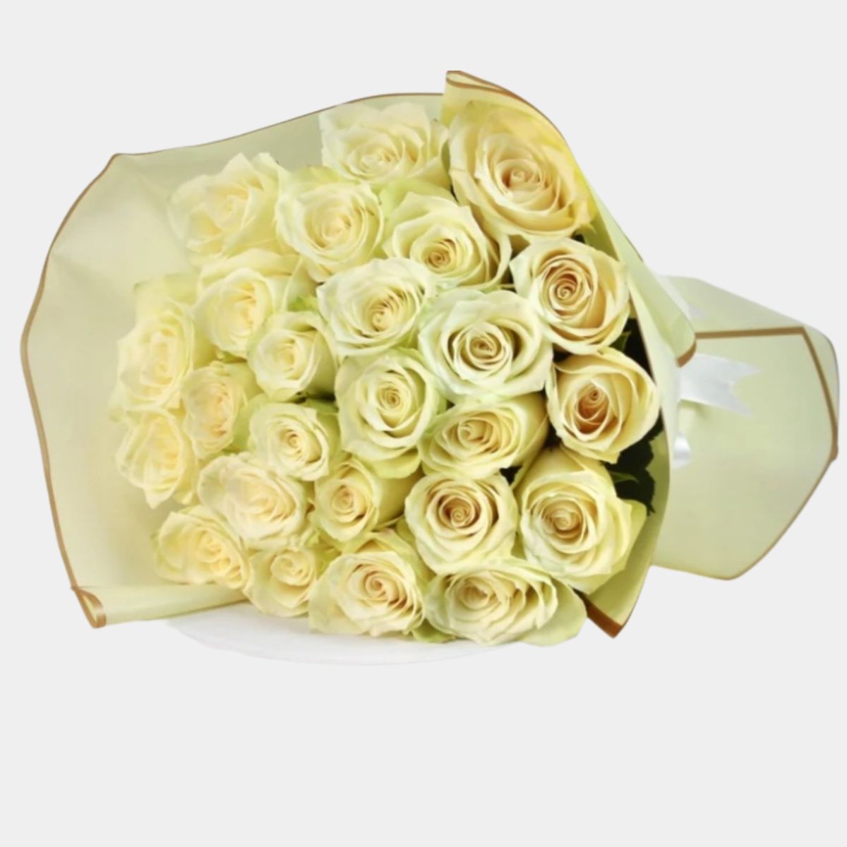 25 White Roses Bouquet