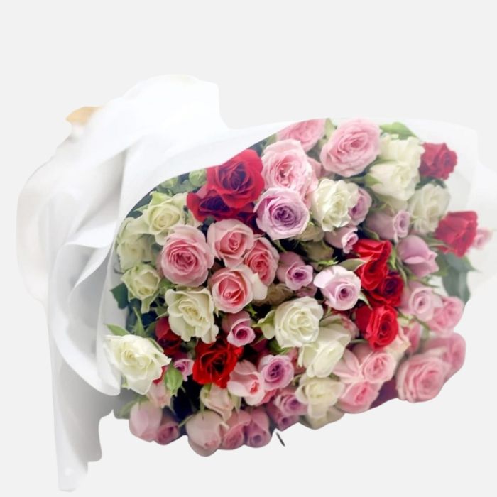 30 Mixed Baby Roses | FloraKuwait