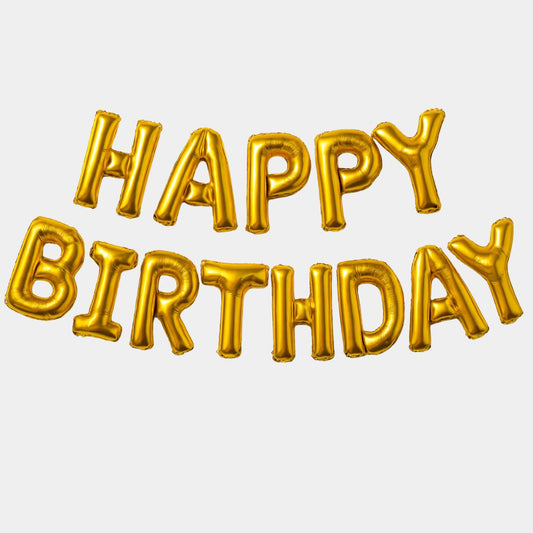 Happy Birthday Foil Balloon Banner