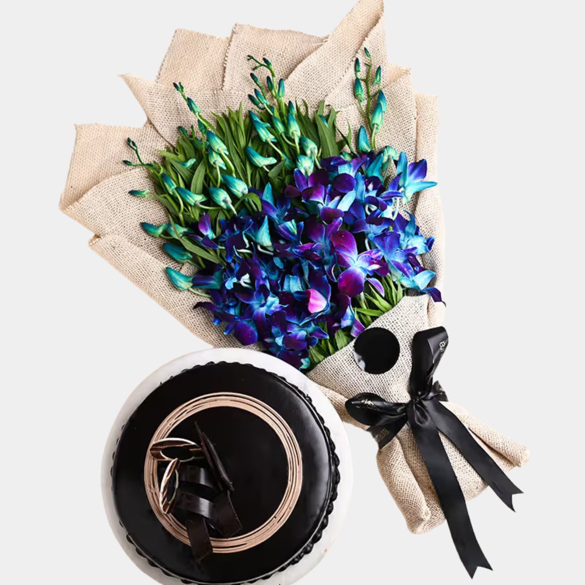 Blue Orchids and Chocolate Cake