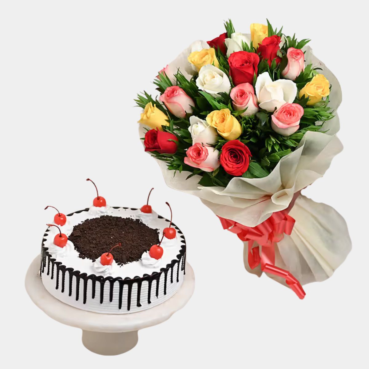 Cherished Symphony With Black Forest Cake