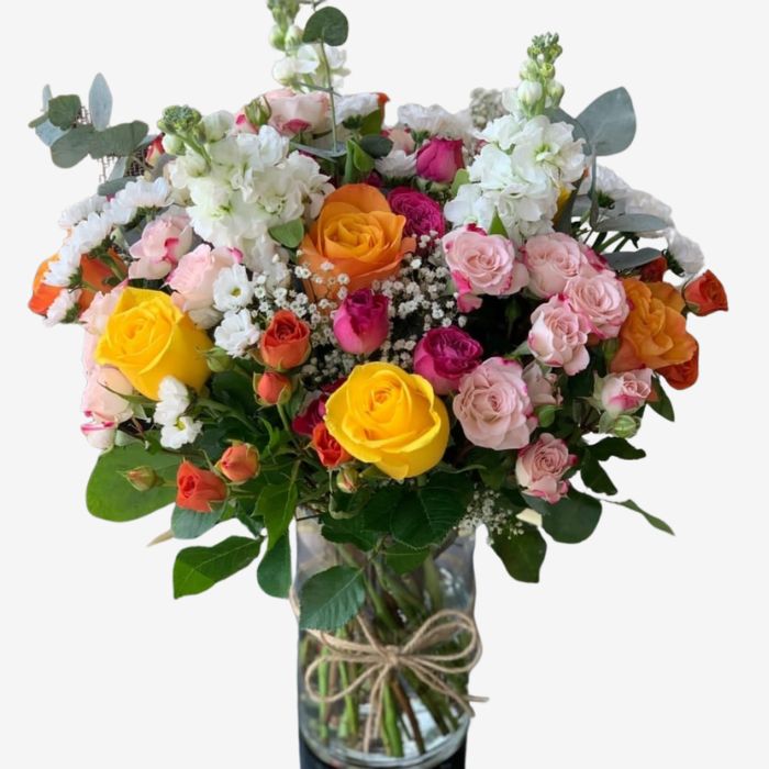 Mix Flowers Vase Arrangement