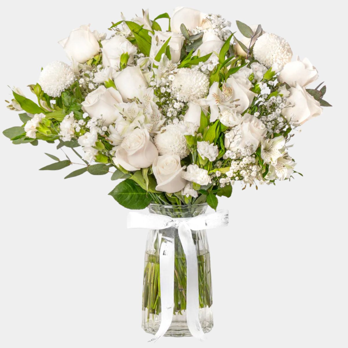 مزهرية فلورا البيضاء