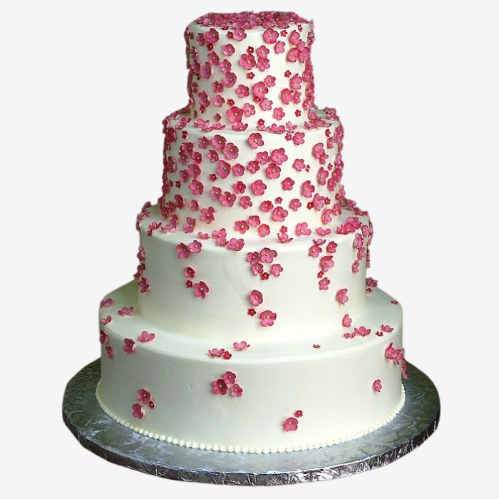 Flowers Wedding Cake