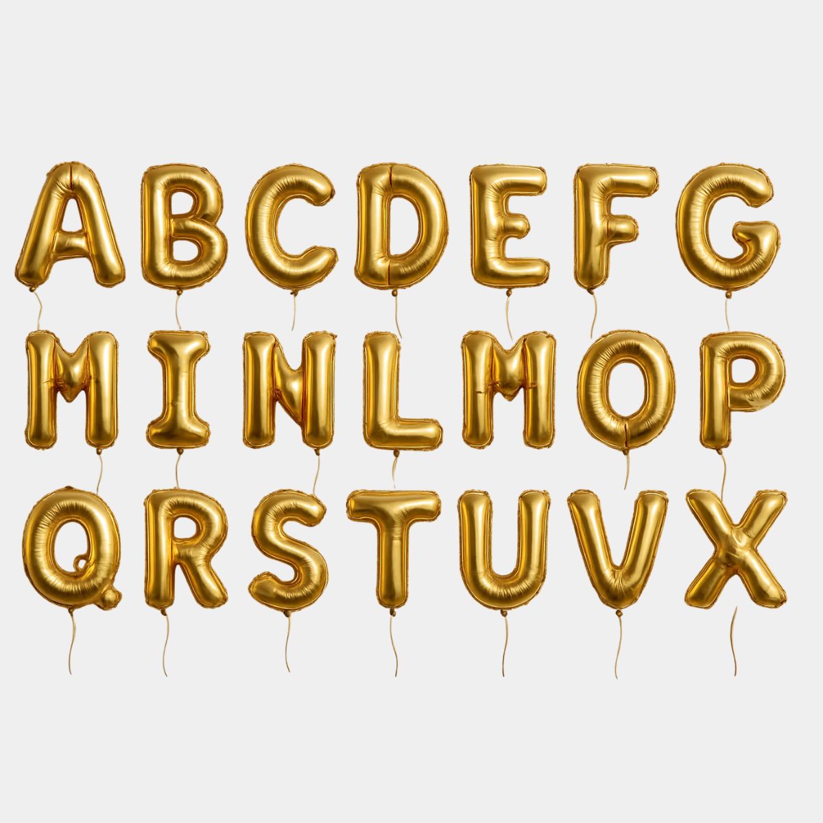 Gold 40-Inch Helium Letter Balloon - Pick Your Letter!