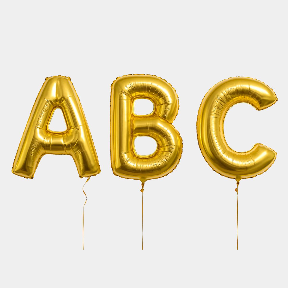 Gold 40-Inch Helium Letter Balloon - Pick Your Letter!