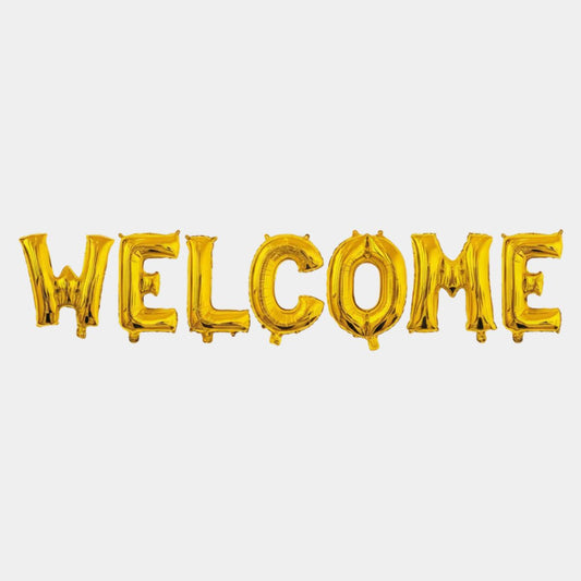 Gold Welcome Balloon