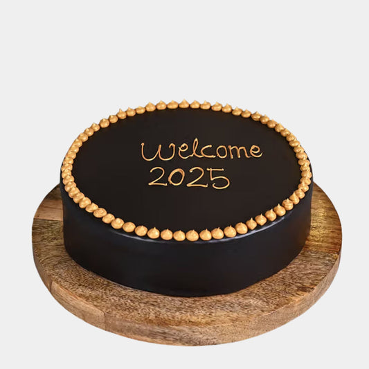 Golden Welcome 2025 Cake