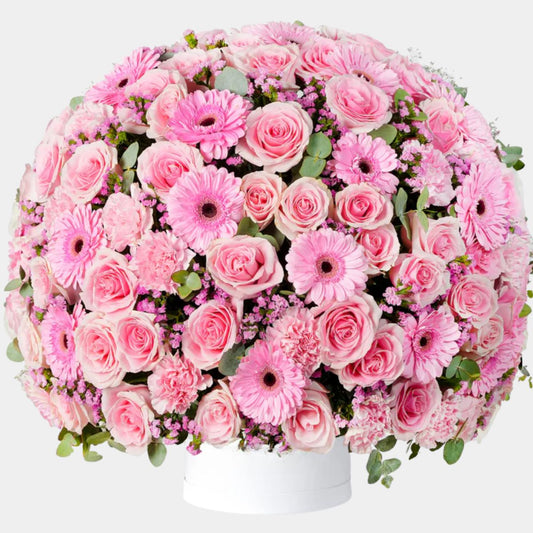 Luxury Pink Elegance Flower Box