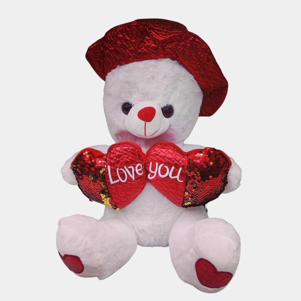 Medium White Teddy Bear