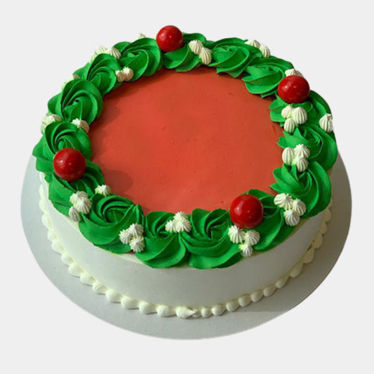 Mistletoe Christmas Cake