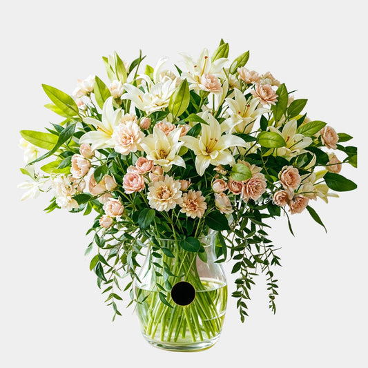 Pink & White Vase Arrangement