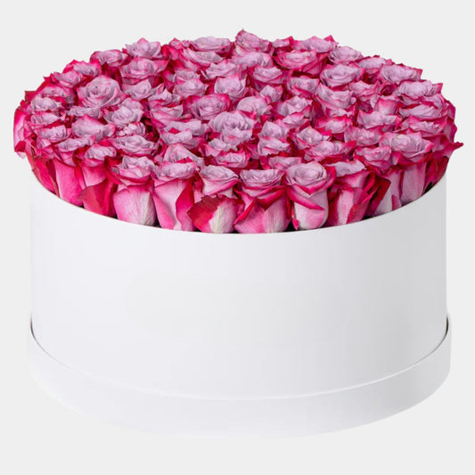 Purple Roses Flower Box