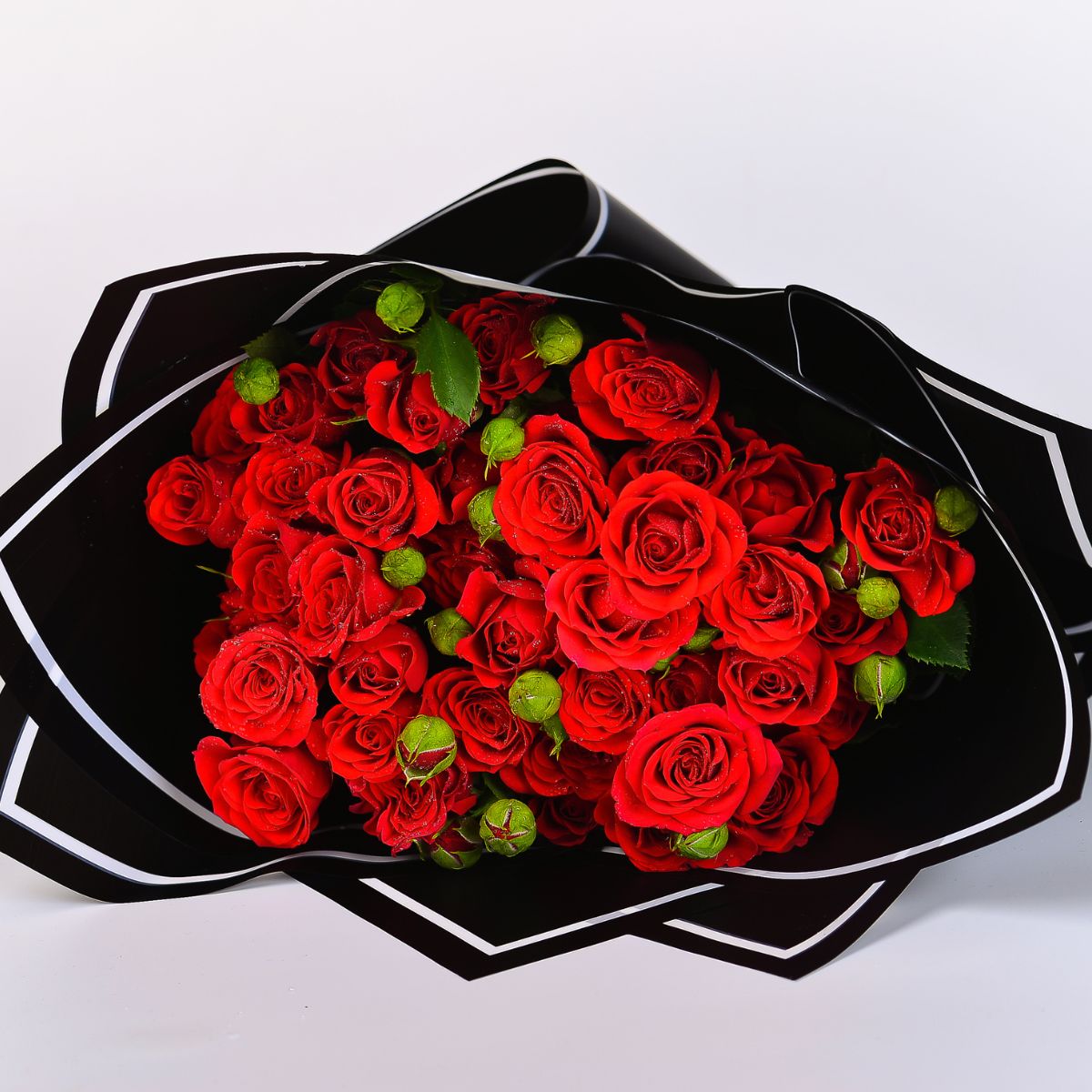 Red Baby Roses Bouquet