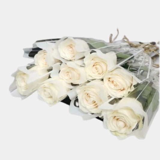 Single White Roses