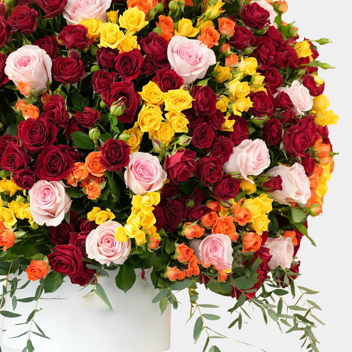 Open Spray Roses Spray Roses & Roses Flower Box | FloraKuwait.com