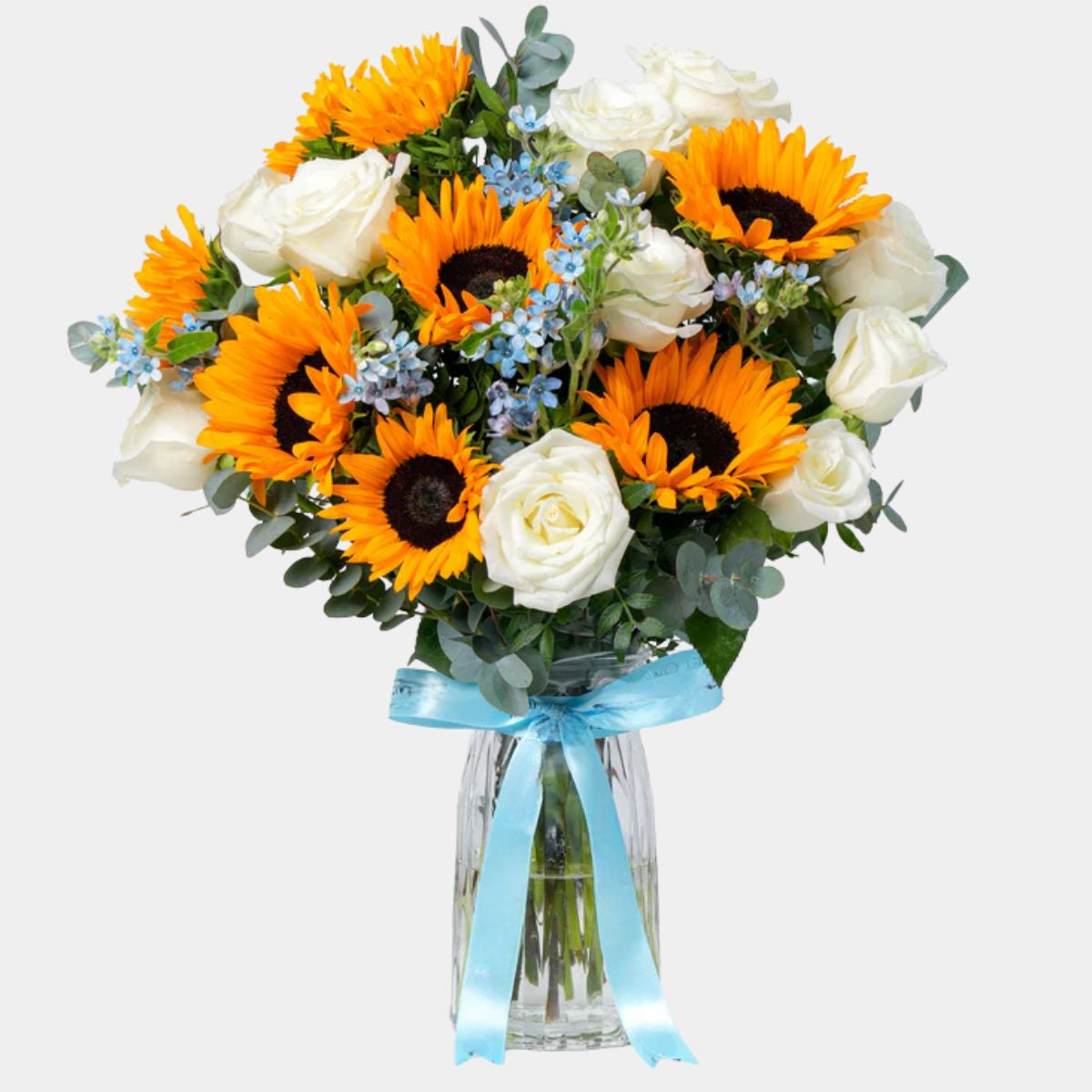 مزهرية زجاجية أنيقة مشمسة