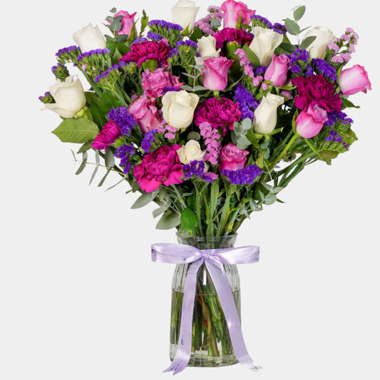 مزهرية زجاجية مخملية للحديقة