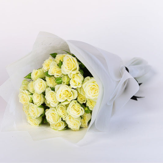 White Baby Roses Bouquet