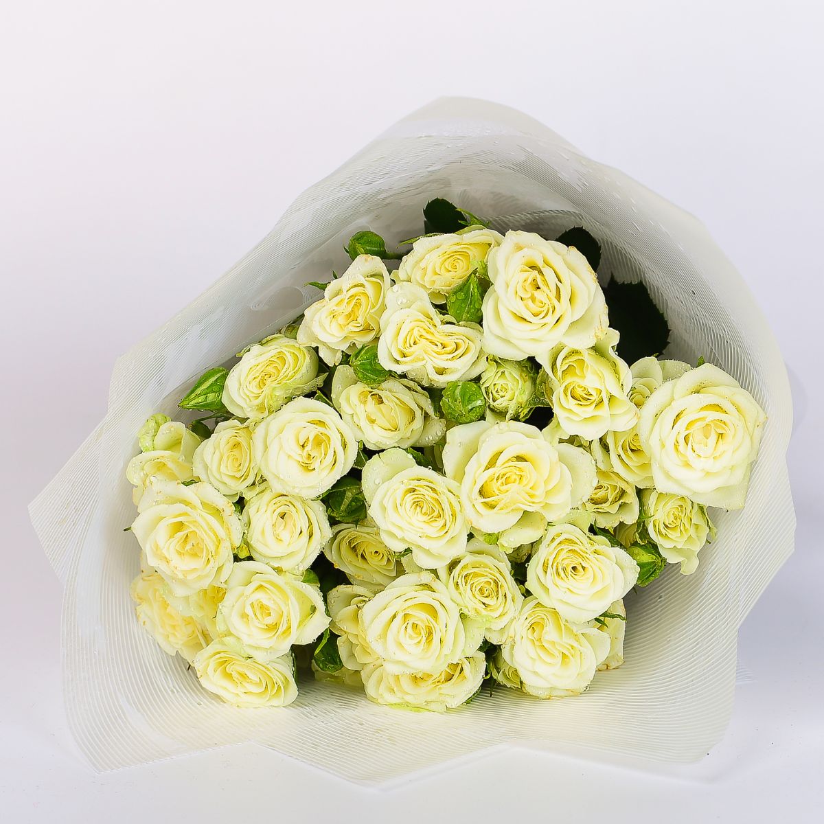 White Baby Roses Bouquet