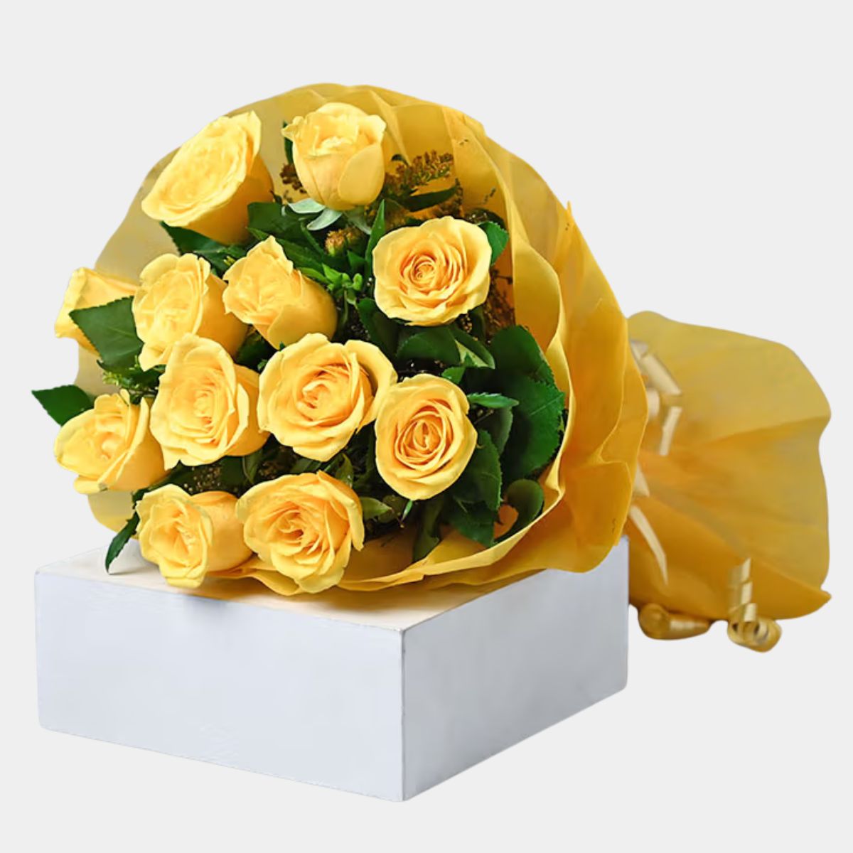 Yellow Roses and Truffle Cake