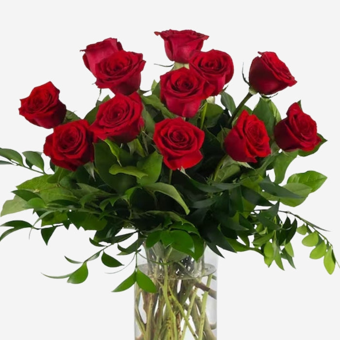 Dozen Roses Photo Classic Premium Dozen Roses | FloraKuwait.com