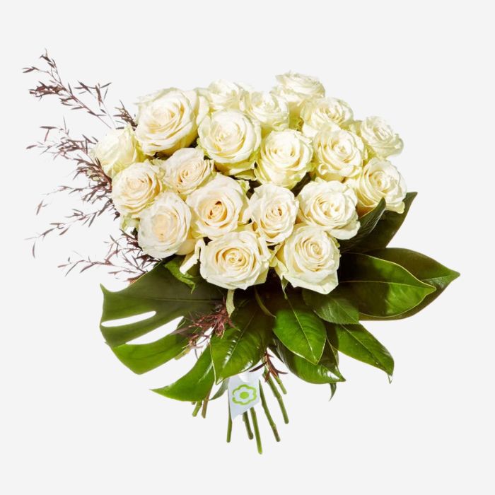 Pure White Rose Bouquet